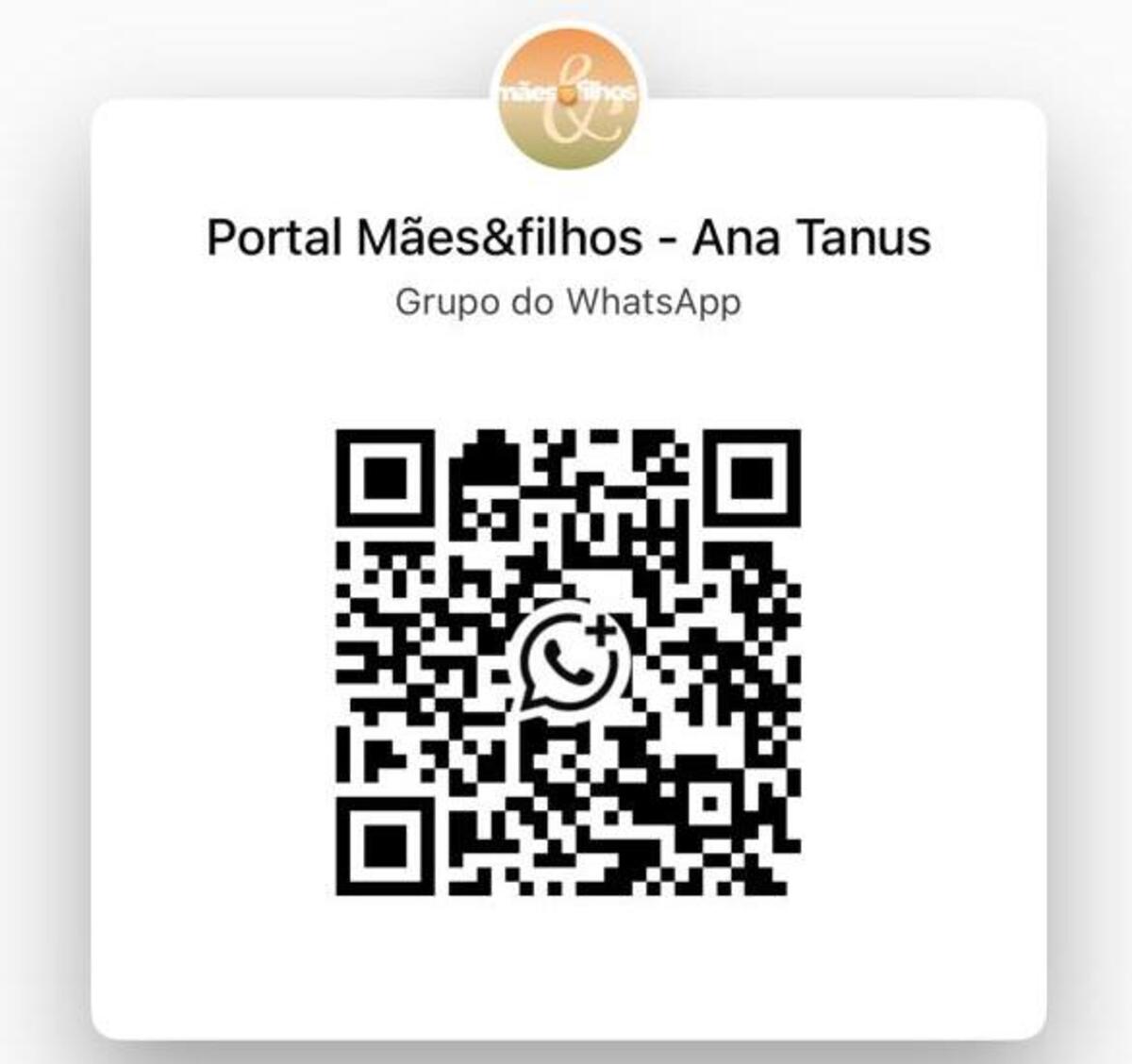 PORTAL MÃES & FILHOS lança grupo no WhatsApp para Mães