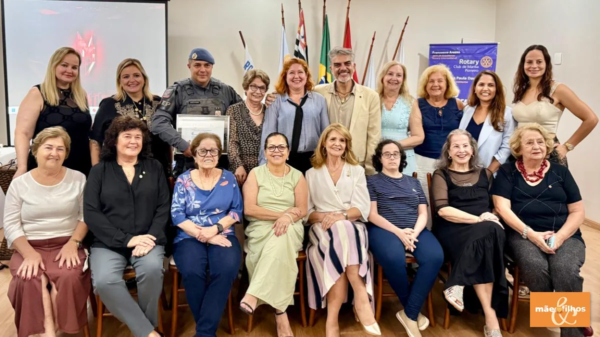 Rotary Club de Marília Pioneiro homenageia comandante do Canil K9 e reforça valorização dos profissionais da segurança pública